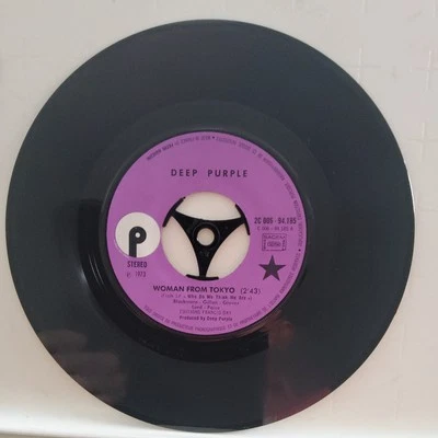 DEEP PURPLE Woman From Tokyo  / Black Night - French import - Image 1 of 4