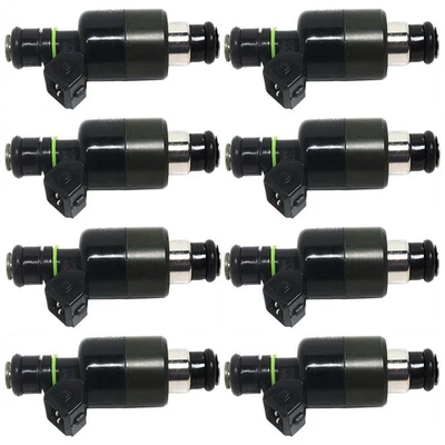Fuel Injectors Gas Set of 8 for Chevy Olds Cutlass Chevrolet Malibu Grand Prix - Image 1 of 4