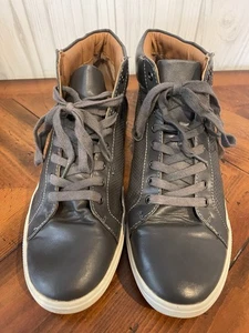 Steve Madden Herren Grau Knöchelhoch Leder Mode Sneaker Gr. 9,5 - Bild 1 von 8