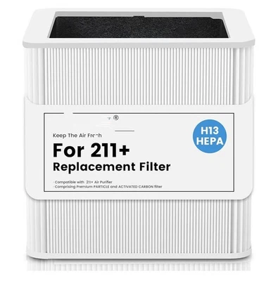 211+ Filtro de repuesto de partículas y filtro de carbón activado para aire azul/puro 211+ Foto 1 de 4