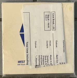 One And Only Steve Winwood CD Official Westwood One Broadcast W/ Cue Sheet - Imagen 1 de 8