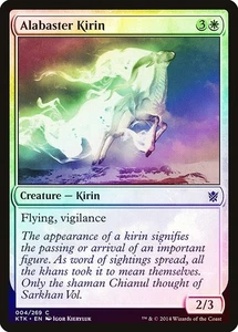 Alabaster Kirin FOIL Khans of Tarkir NM White Common MAGIC MTG CARD ABUGames - Picture 1 of 1