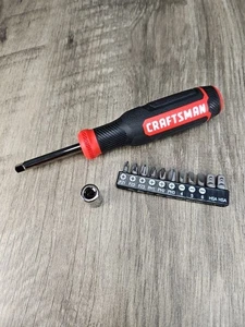 Craftsman 1/4 Zoll Antrieb Schraubendreher & 11-teiliges Bit-Set - Bild 1 von 3