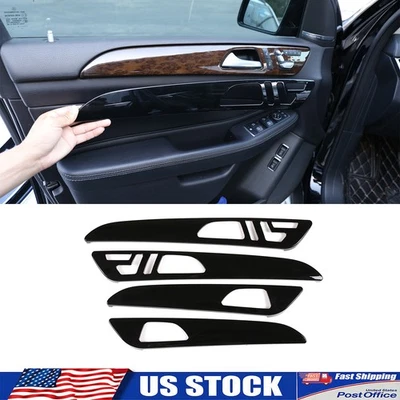Glossy Black Door Panel Accent Trim Cover Fits Mercedes GLE GLS W166 2012-2019 Foto 1 de 4