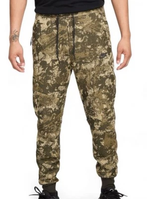 Pantalones de chándal Nike Sportswear Tech polar camuflados verdes nuevos con etiquetas para hombre M Foto 1 de 4