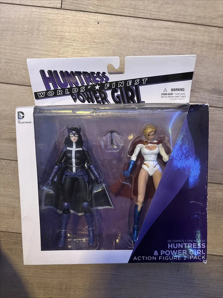 Figura de acción Huntress Power Girl World’s Finest 7" paquete de 2 coleccionables de DC Foto 1 de 2