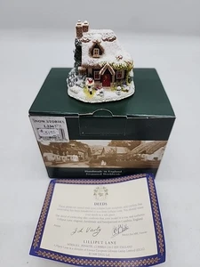 Lilliput Lane - Snow Stories - L2367 - COMO NUEVO - Con caja y escritura - Imagen 1 de 7