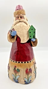 Heartwood Creek Jim Shore 10" Santa Futter Vogel Vogelhaus Weihnachten 2002 (B2) - Bild 1 von 8