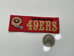 49ers  Embroidered- Iron On Vintage Patch 4” X 1.5” APPX - Picture 1 of 2