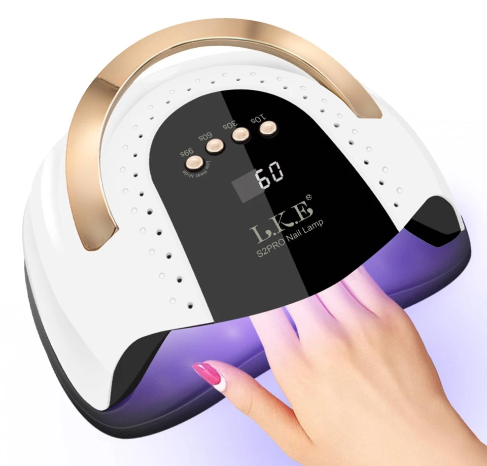 LKE UV Nail Lamp 268W Gel Nail Lamp Nail Dryer UV Lamps for Gel Nails,