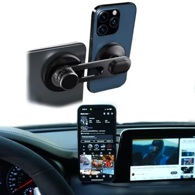 起亚 Stinger 手机支架磁性 - 黑色 — 第 1/4 张图片