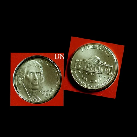 2009 D Jefferson Nickel ~ Satin Mint Strike ~ Original Mint Wrapper Cover