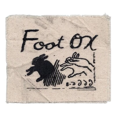 Foot Ox Folk-Punk Patch - Rabbit Shadow Puppet - Portland Oregon Canvas Merch - Image 1 of 2