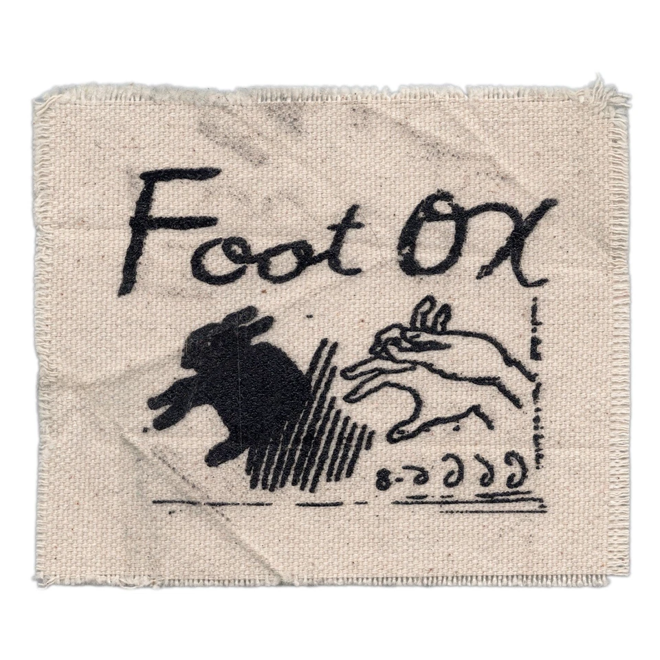 Foot Ox Folk-Punk Patch - Rabbit Shadow Puppet - Portland Oregon Canvas Merch - Image 1 of 2