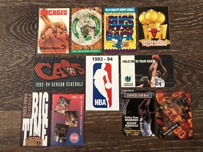Lot of 28 NBA pocket schedules from 1993-94 season - Image 1 of 3