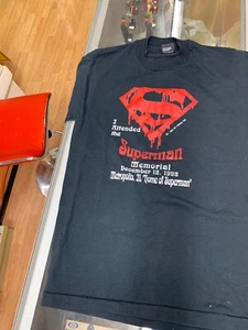 Vintage 1992 Death Of Superman Doomsday Funeral For A Friend Shirt Size M - Picture 1 of 7
