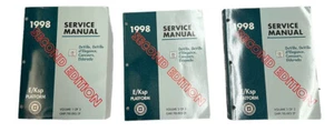 1998 Cadillac Deville Eldorado Factory Service Repair Manuals 2nd Edition 3 Vol - Picture 1 of 15