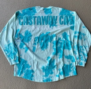 Camiseta deportiva de Disney Cruise Line Castaway Cay Spirit azul tye XL azul agua nueva con etiquetas DCL - Imagen 1 de 4