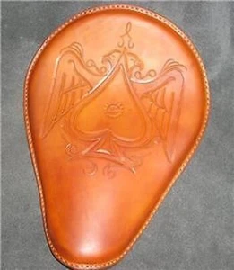 Verziert Sitz Für Chopper Bobber Harley Sportster Rahmen - Picture 1 of 1