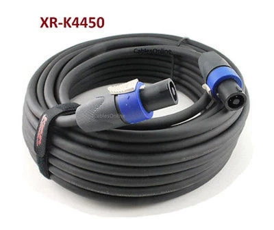 Kirlin 50ft SpeakOn 2C/14AWG NL2FX Pro Audio Speaker Cable w/ NEUTRIK Connectors