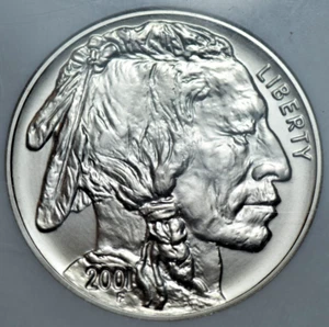 USA, UNITED STATES, SILVER BUFFALO DOLLAR $1, 2001 D, NGC MS 69, DENVER MINT - Picture 1 of 4