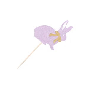24 Pcs Bunny Cupcake Topper Cupcake Toppers Rabbit Ears Cupcake Topper - Picture 1 of 12