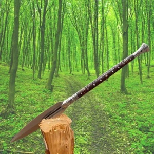 Custom Handmade Viking Spear – 30" Carbon Steel Blade | Traditional Hunting Weap - Picture 1 of 6