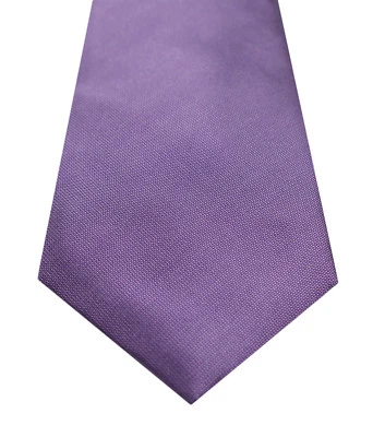 NUEVA CORBATA ALFANI AVENUE SEDA MORADA MACIZA POLI CUELLO $52 Foto 1 de 2