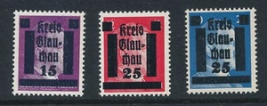 Stamp Germany 1945 WW2 3rd Reich Hitler Kreis Local OP Glauchau Selection MNH - Picture 1 of 4
