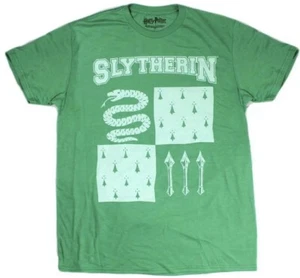 Harry Potter Hogwarts School Slytherin Logo Men’s Green T-Shirt LG, XL, 2XL - Picture 1 of 1