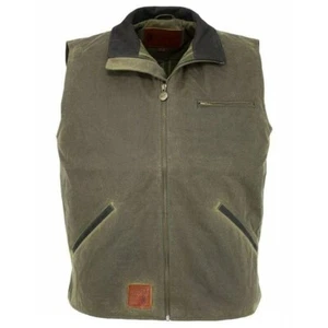 Outback Trading Company Mens Sawbuck Sage Oilskin Vest 2143-SAG - Picture 1 of 4