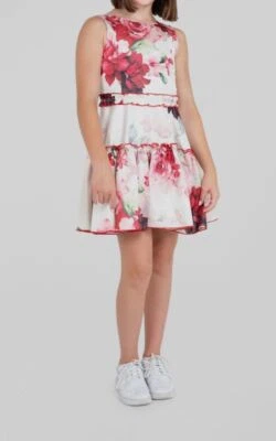 $218 Zoe Ltd Vestido Sin Mangas Blanco Estampado Floral Niños Niñas Talla 10 Foto 1 de 4