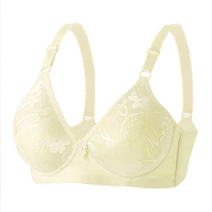 Middle Aged Ladies Bras Wireless Brassiere Mother Bra Ma'am Sexy Lingerie AAA AB - Picture 1 of 20