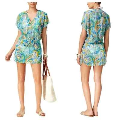 NEW LRL Lauren Ralph Lauren Carnivale Paisley Mesh Swim Coverup Size XS - Image 1 of 4