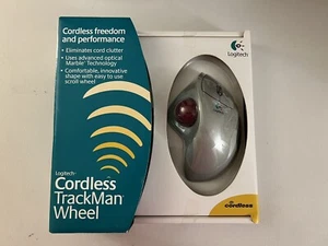 Logitech Cordless Trackman Wheel Computer Mouse, NIB, FACTORY SEALED. NEW! 2002 - Picture 1 of 16
