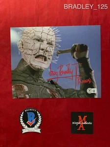FOTO 8x10 firmada autografiada por Doug Bradley! HELLRAISER! PINHEAD! ¡HORROR! BECKETT - Imagen 1 de 3