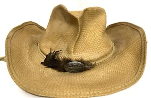 Toby Keith Brand Straw Cowboy Straw Brown Hat Size L/XL - Picture 1 of 8