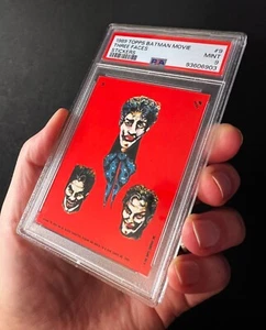 1989 Topps Batman Movie Sticker THREE FACES #9 PSA 9 - POP 7 - None Higher! - Picture 1 of 3