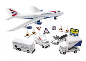 British Airport Playsset Diecast Game Set Model Airplane Vehicles Airport 3+ - Picture 1 of 2