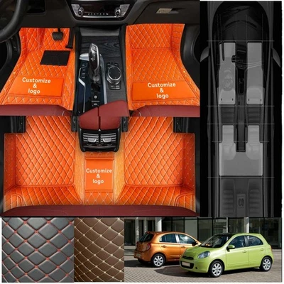 For fit Nissan MICRA 2010-2019 Car Floor Mats Carpets All Weather Pads Foot Rugs - Imagem 1 de 4