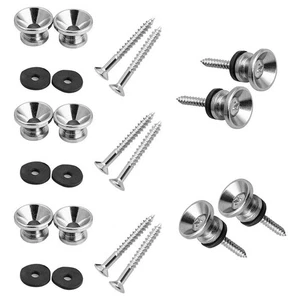 10Pcs Metal Strap Buttons End Pins with Mounting Screws for Electric7508 - Picture 1 of 7