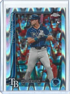 Kameron Misner 2025 Topps Chrome #130 - Rookie RC RayWave Refractor - Tampa Bay - Imagen 1 de 2