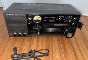 RÉCEPTEUR ONDES COURTES SONY ICF-6800W « VERSION ORANGE » TESTÉ FONCTIONNEL - Photo 1/13