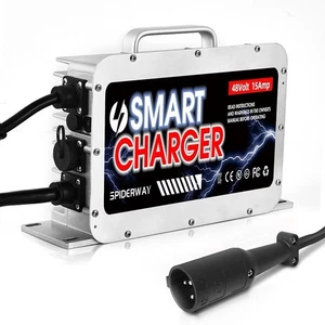 Cargador de batería 48V 15A enchufe redondo para carro de golf Club Car - Imagen 1 de 7