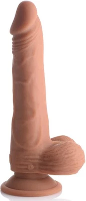 Consolador de 8 pulgadas con empuje y vibración - mediano Foto 1 de 4