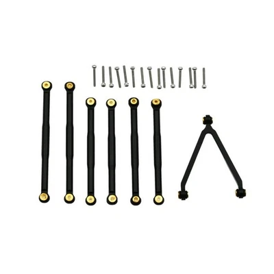 7Pack Aluminum Fron Rear Link Rod Set For Axial SCX24 AXI90081 1/24 Scale RC Car - Image 1 of 4