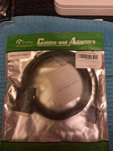Rankie HDMI to DVI Cable Black NEW Cables and Adapters R-1107-CB-VB/B01 - NIP! - Picture 1 of 8