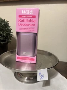 Wild Cosmetics - Deodorant Refillable Purple Case with Cherry Blossom - - Picture 1 of 2