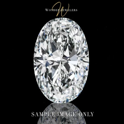 Diamante suelto corte ovalado de 3,01 quilates certificado por GIA J/VVS2 + anillo gratis (5453812024) Foto 1 de 2