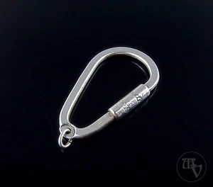 Vintage 800er Silber Schließe Karabiner für Schlüsselanhänger 3,8cm 3,9g - Picture 1 of 6